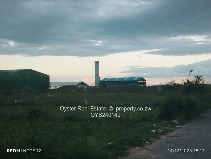 A serviced stand in a developed area